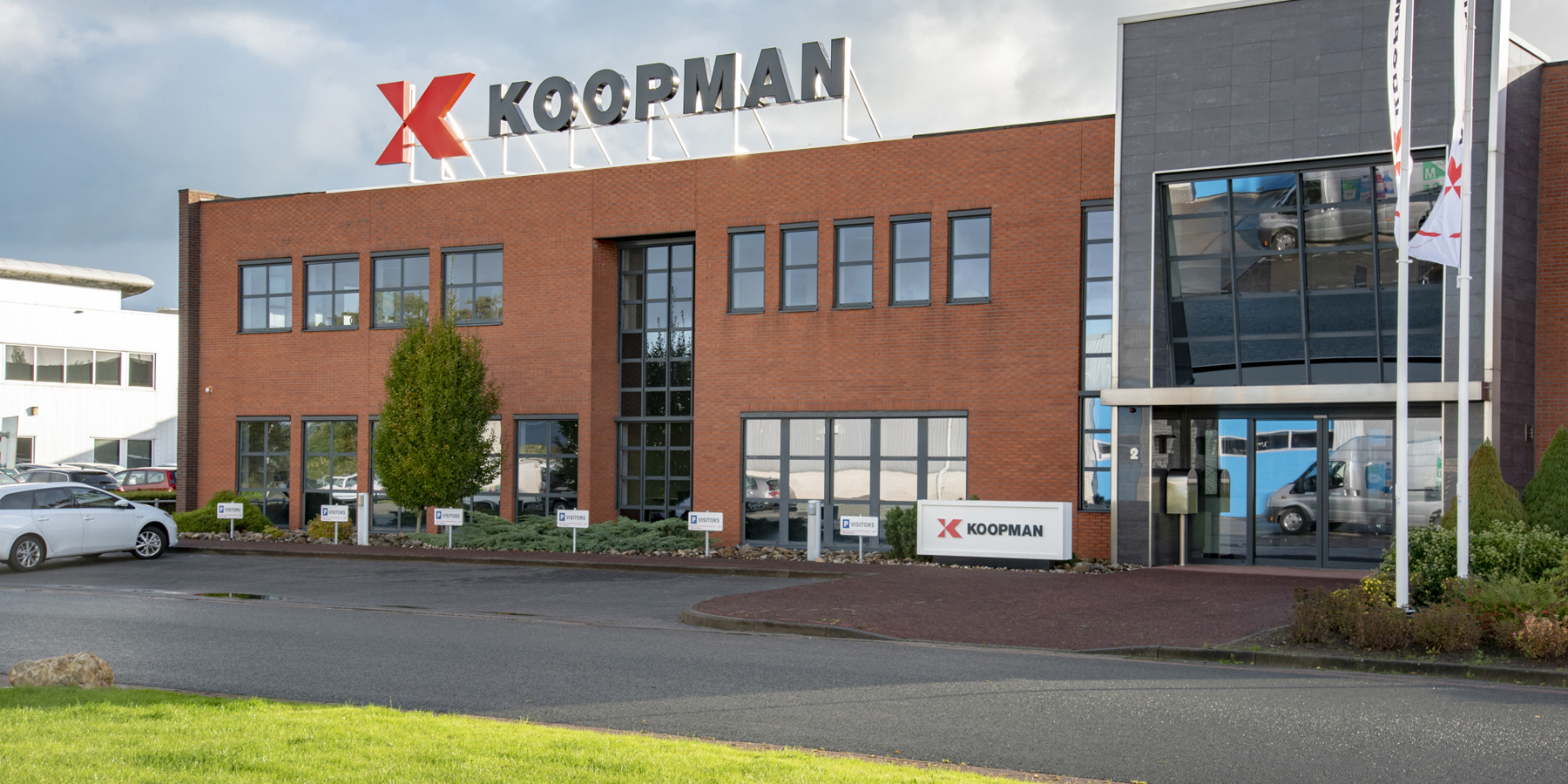 Het hoofdkantoor van Koopman Logistics Group in Leek