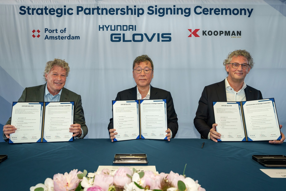 Strategic partnership with Hyundai GLOVIS and the Port of Amsterdam