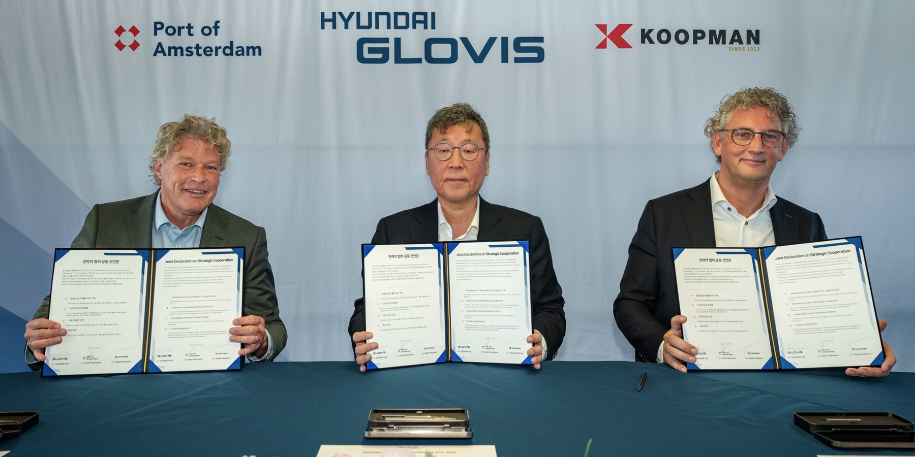 Strategic partnership with Hyundai GLOVIS and the Port of Amsterdam